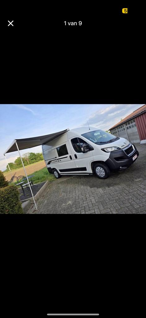 Campervan peugeot met keuring en garantie, Dakluik, Diesel, Particulier, Koelkast