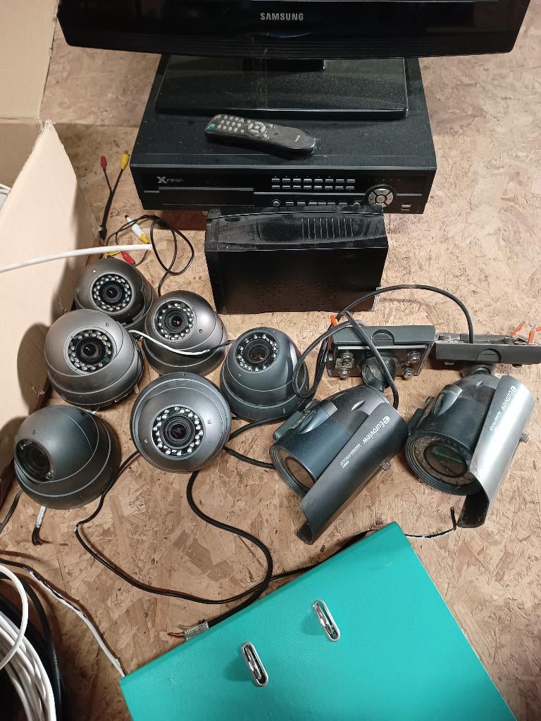 Système de vidéosurveillance complet, TV, Hi-fi & Vidéo, Caméras de surveillance, Enlèvement, Utilisé, Caméra extérieure