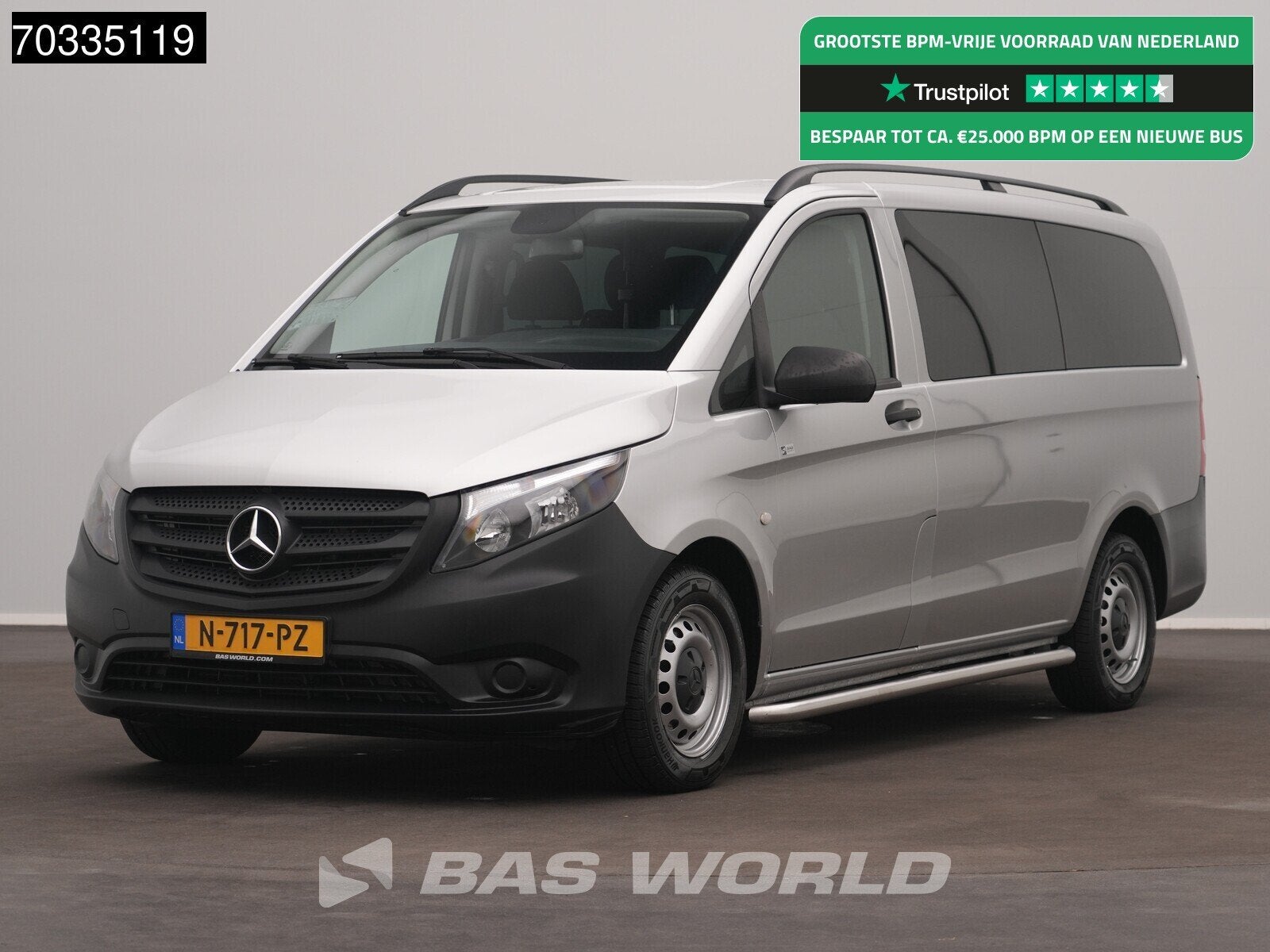 Mercedes Vito 116 Ex. BTW/BPM Personenvervoer Automaat 9-Per, Automaat, Stof, Gebruikt, Euro 6