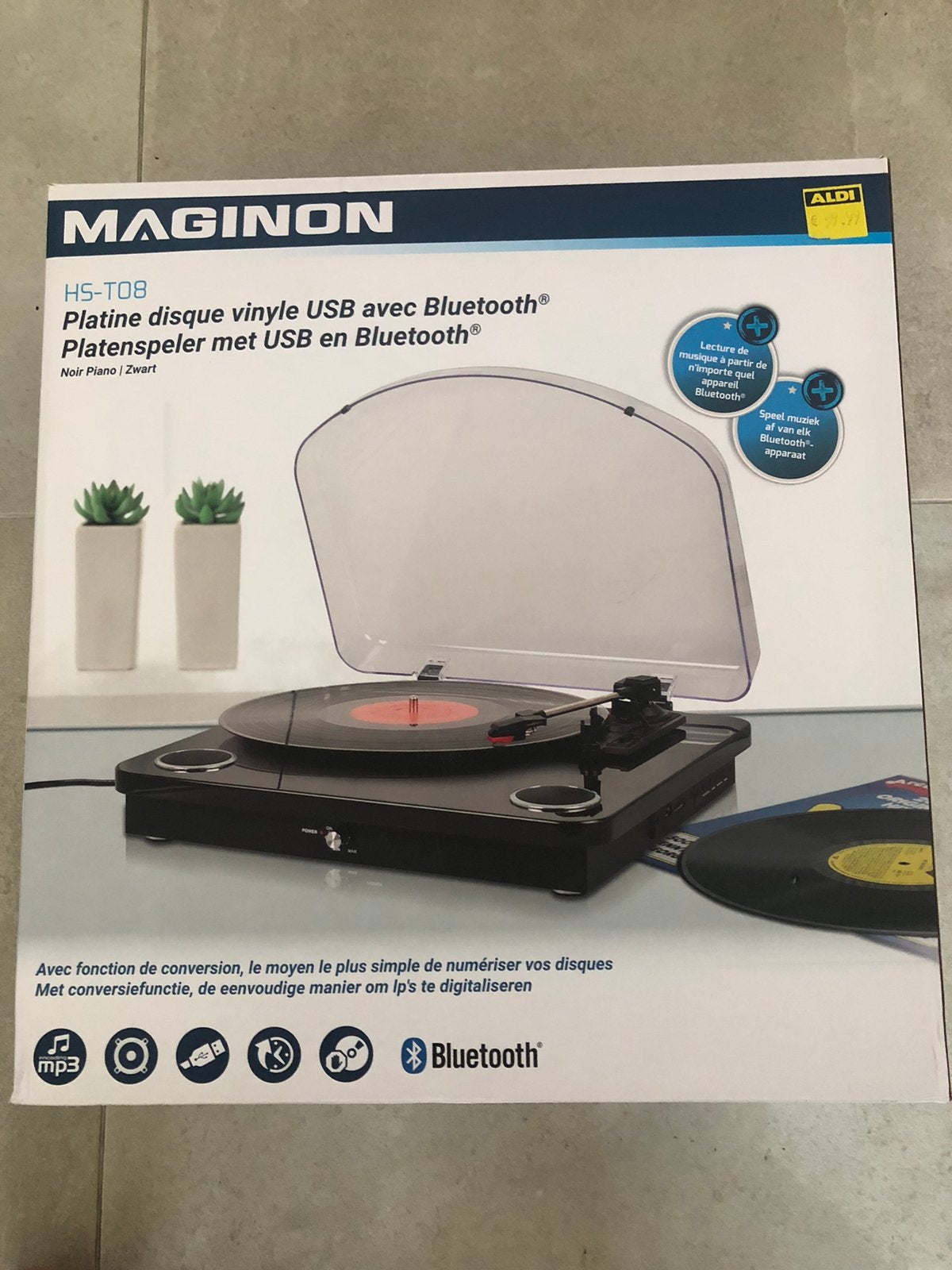 Platen speler merk Maginon zo goed als nieuw, Ophalen, Zo goed als nieuw
