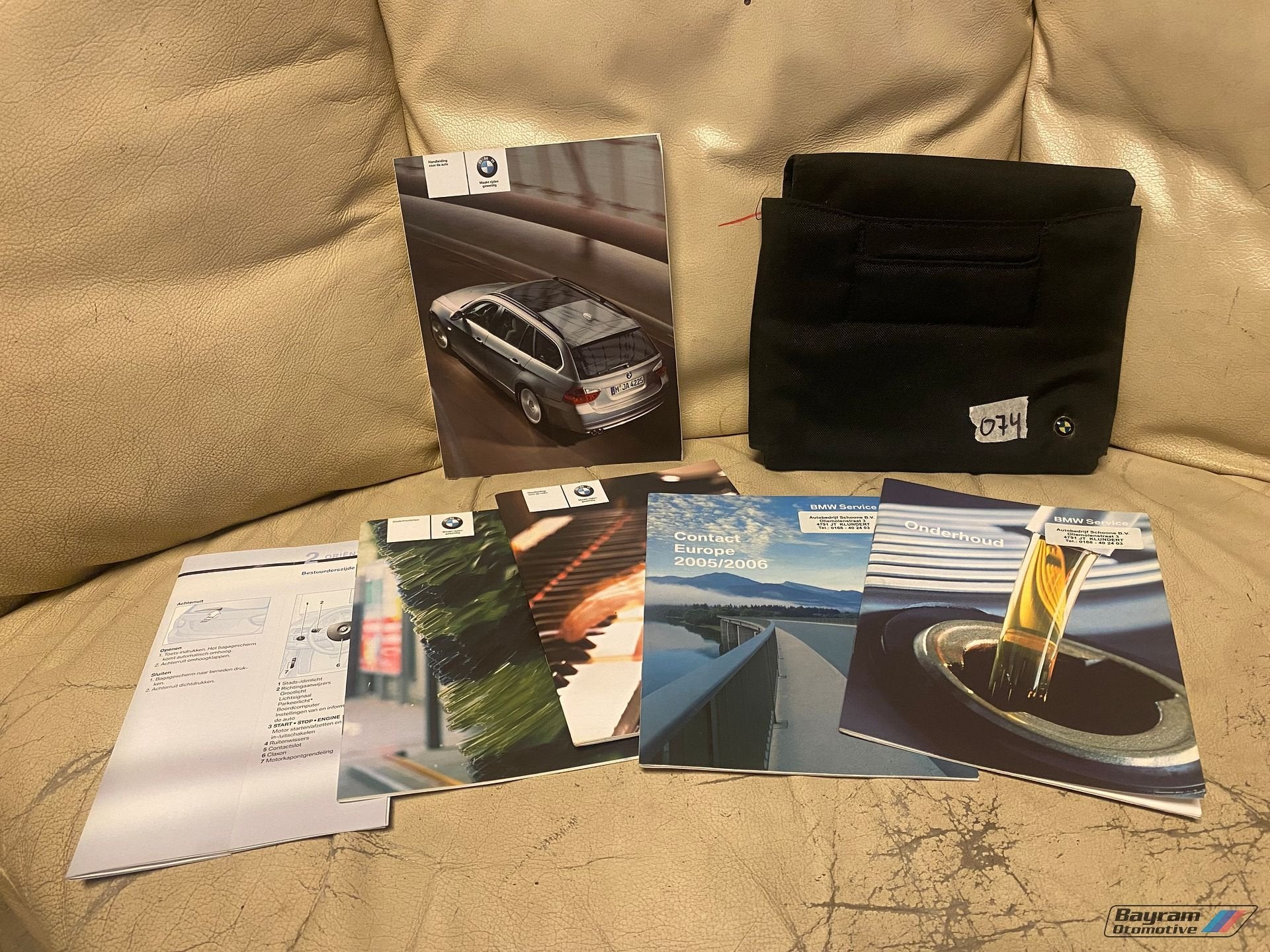 Bmw E91 onderhoudsmap onderhoudsboekjes 3-serie touring boek, Ophalen of Verzenden