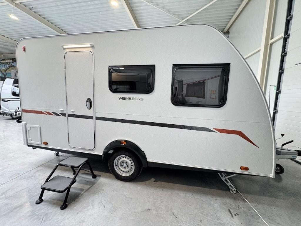 Weinsberg Caracito 390 QD électrique, Entreprise, 5 à 6 mètres, Lit transversal, Réfrigérateur