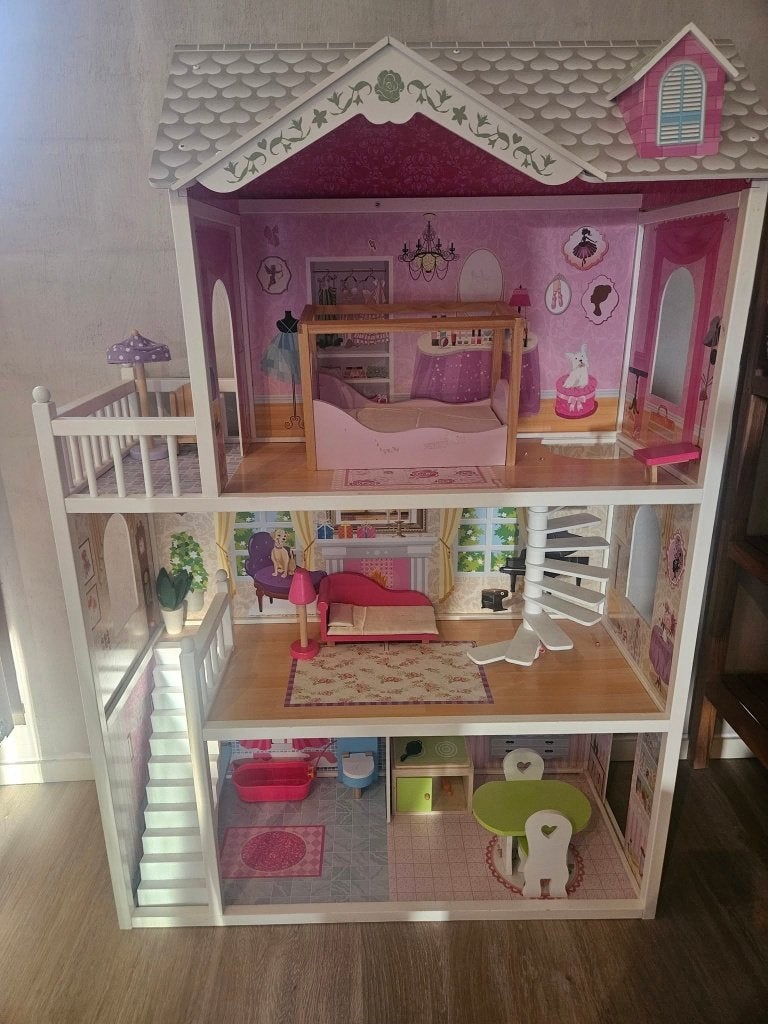 barbiehuis, Kinderen en Baby's, Ophalen, Zo goed als nieuw, Poppenhuis