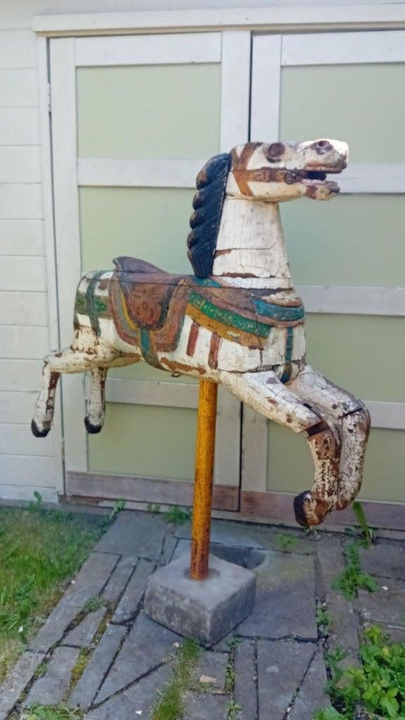 Cheval de manège ancien, Antiquités & Art, Curiosités & Brocante, Enlèvement