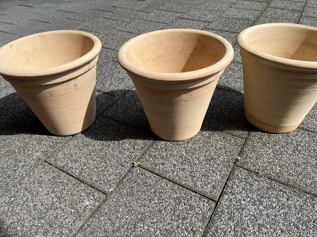 Bloempotten terracotta, Tuin en Terras, Ophalen, Gebruikt, Rond, Terracotta