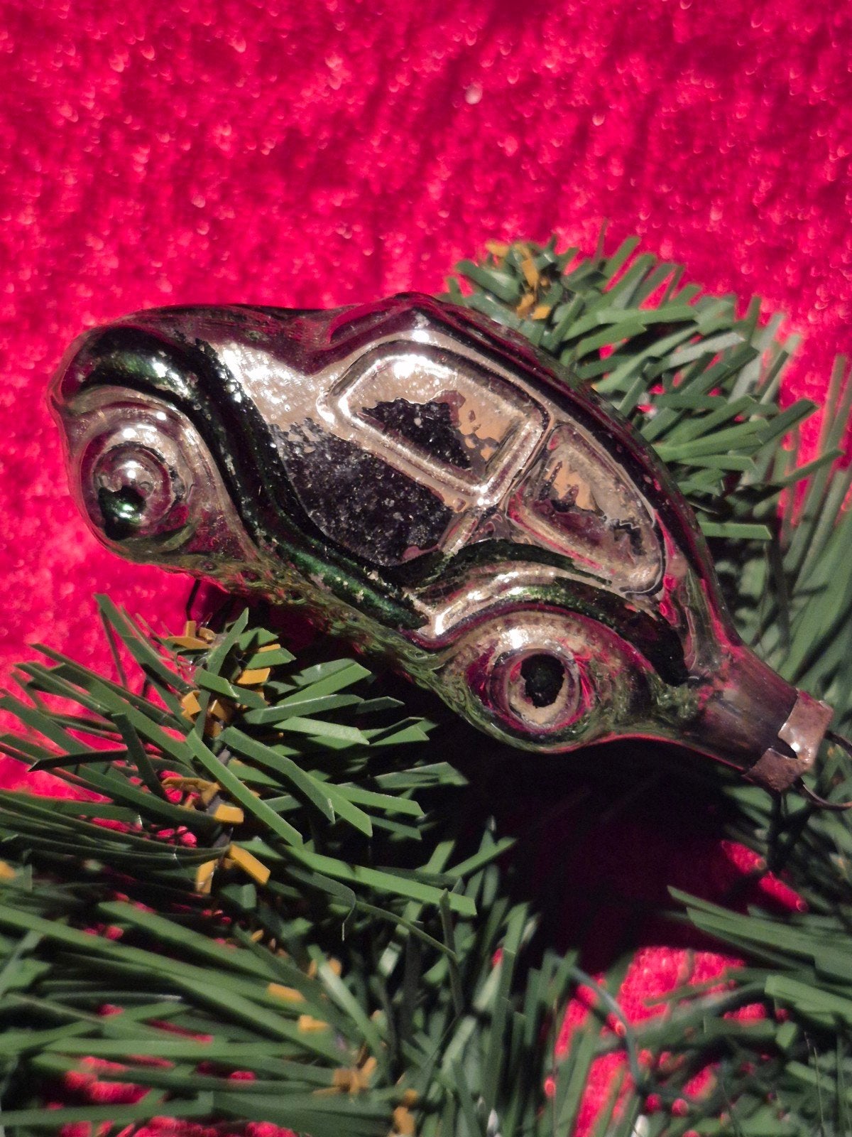Kerstbal oude schattige auto, Ophalen of Verzenden, Zo goed als nieuw