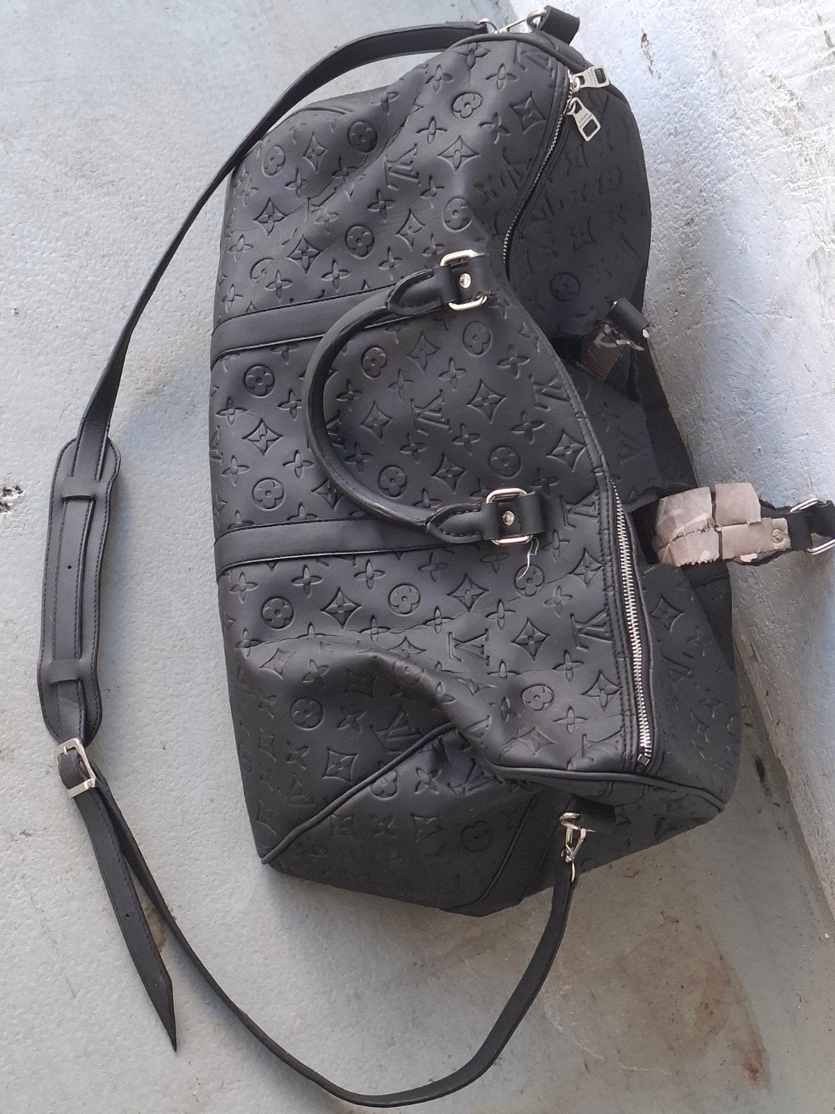 Louis Vuitton Keepall Bandoulière 50, Ophalen, Gebruikt, Zwart, Overige typen