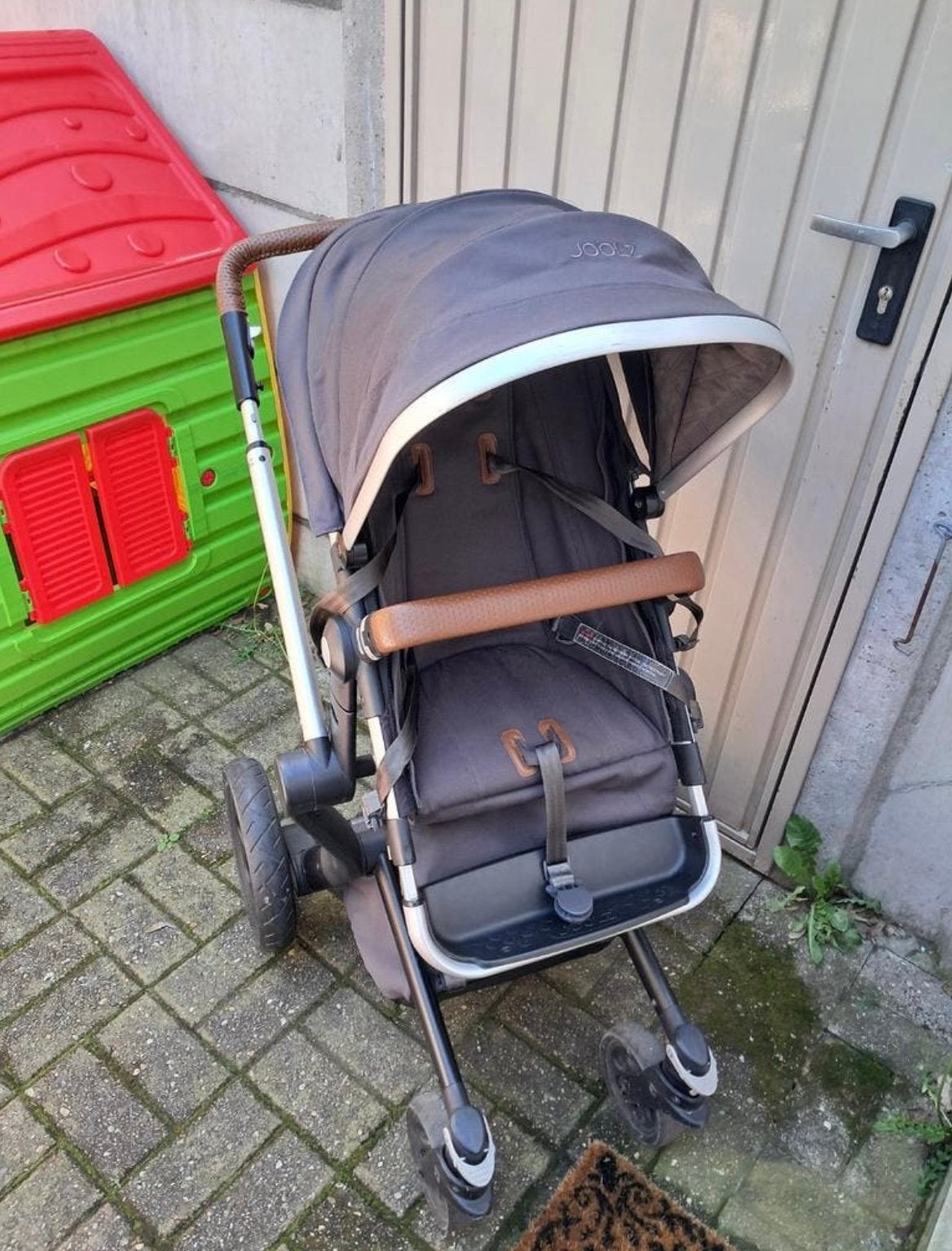 Joolz Day 1 compleet: ligbak, voetenzak, tas,bekerhouder., Ophalen, Zo goed als nieuw, Voetenzak