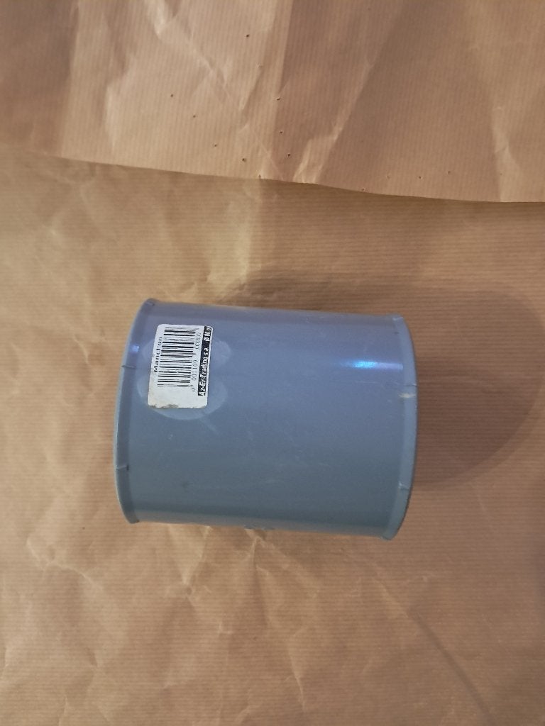 Un lot de 2 manchons PVC de conduit de décharge Ø80mm gris., Enlèvement, Neuf