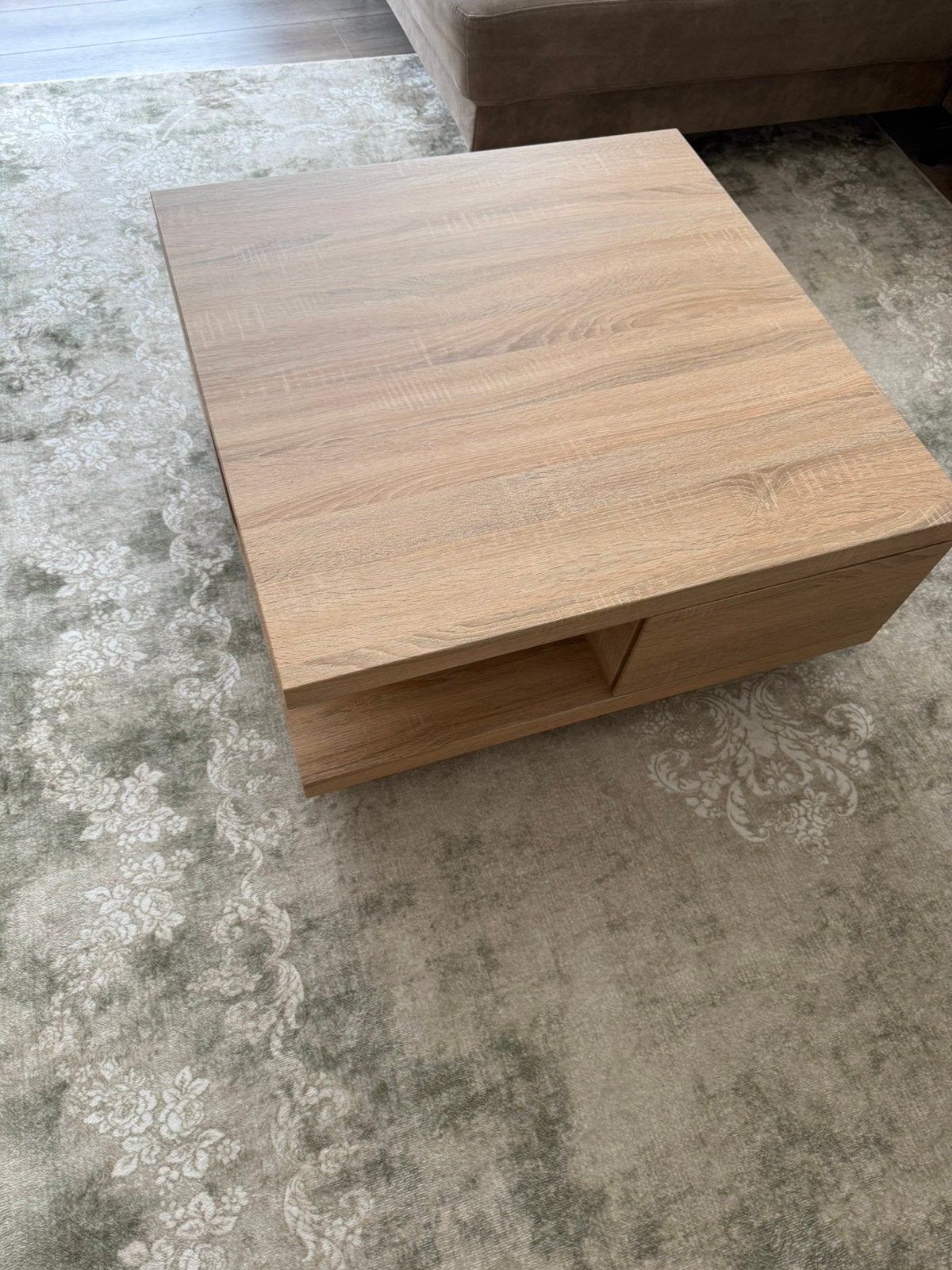 Salontafel, Huis en Inrichting, Tafels | Salontafels, Zo goed als nieuw, 5 – 50, 50 tot 100 cm, 50 tot 100 cm, Vierkant, Ophalen