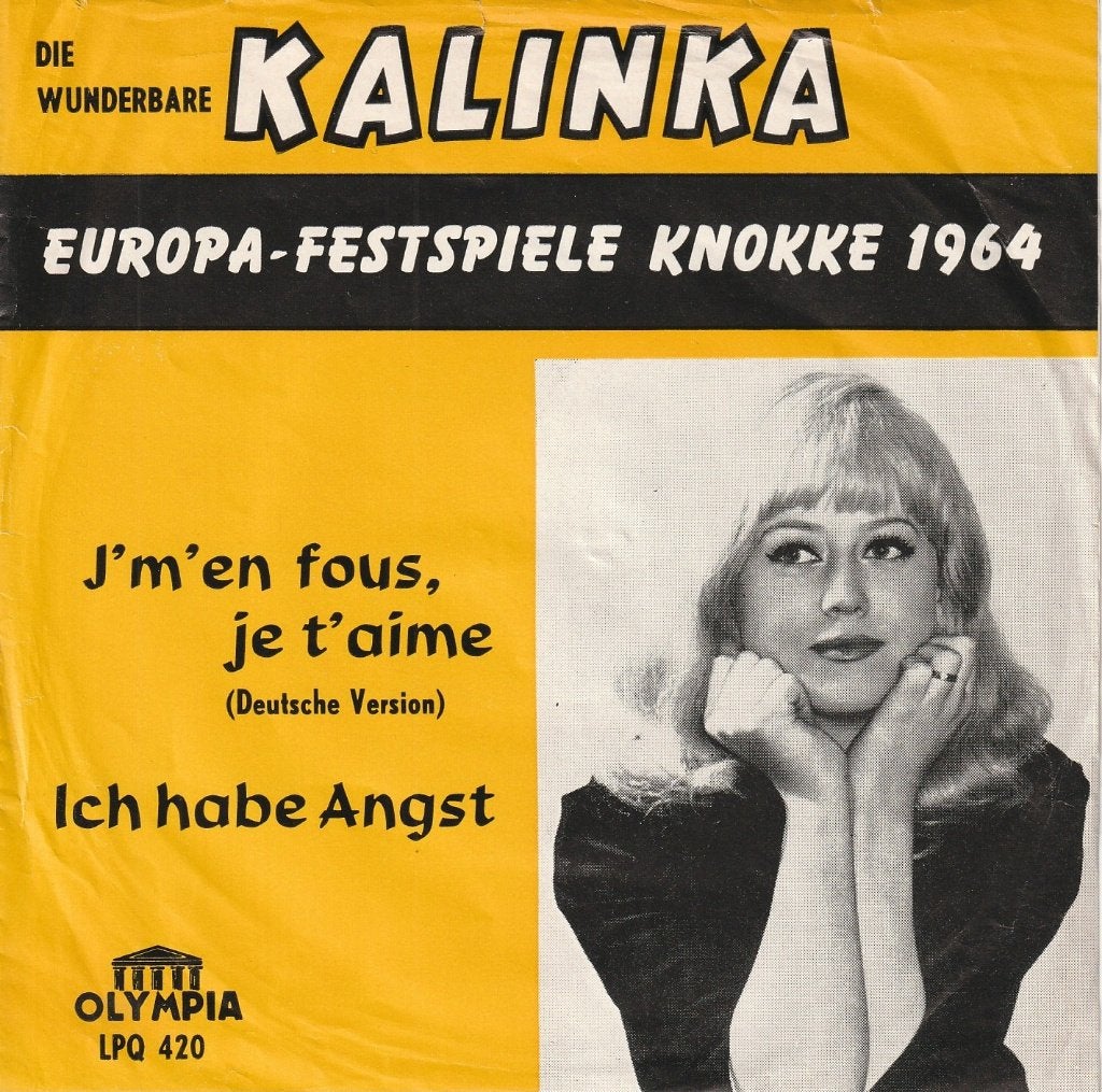 Kalinka - J'm'en fous, je t'aime - Belpop, Gebruikt, 7 inch, Overige typen, Nederlandstalig