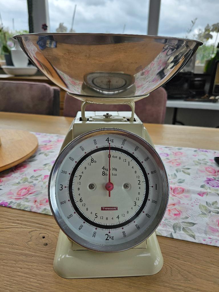 Weegschaal Vintage, Elektronische apparatuur, Weegschalen, Zo goed als nieuw, Analoog, Keukenweegschaal, 1 tot 500 gram, Minder dan 10 kg