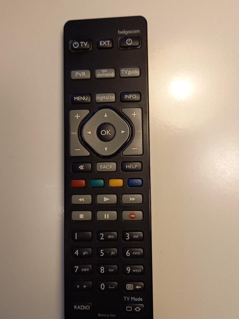 afstandsbediening tv (oud Belgacom), Ophalen of Verzenden, Gebruikt, Origineel, Tv