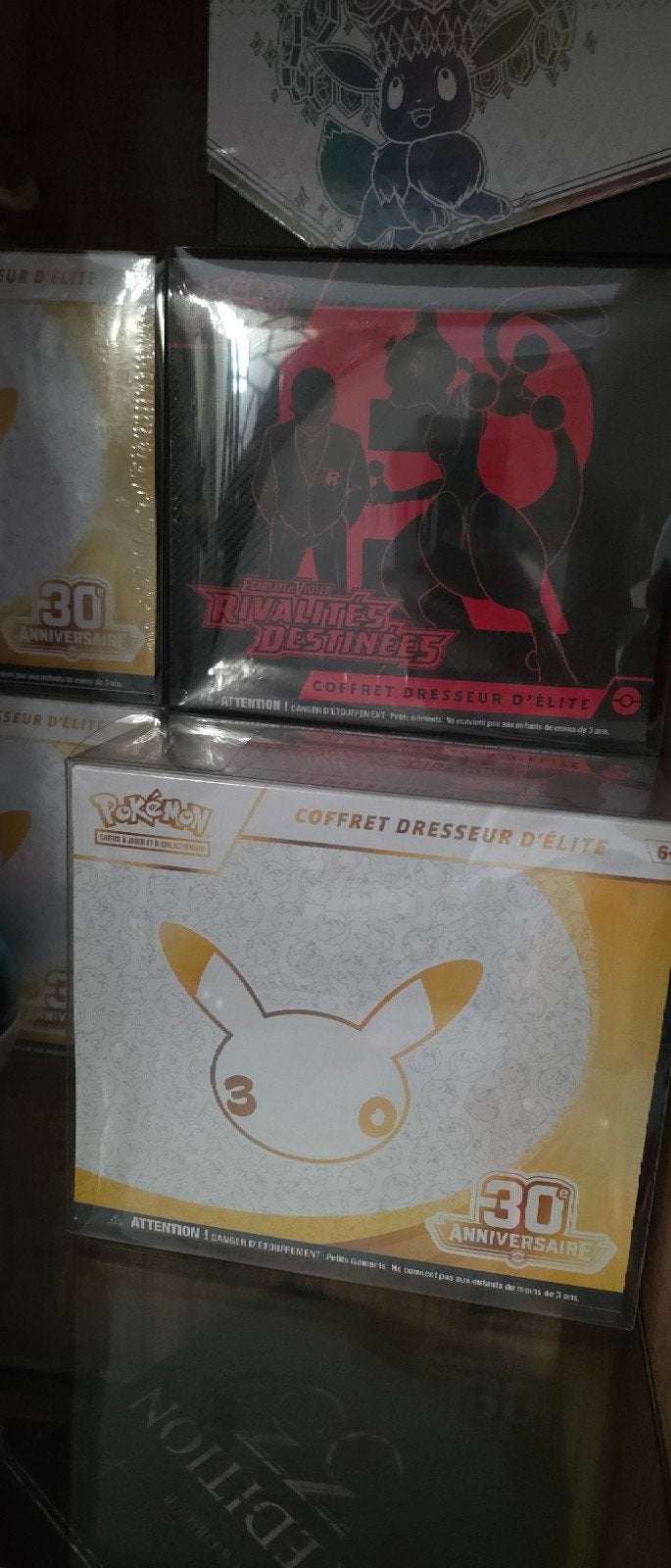 ETB 30 ANS ( PLUSIEURS ITEMS ), Enlèvement