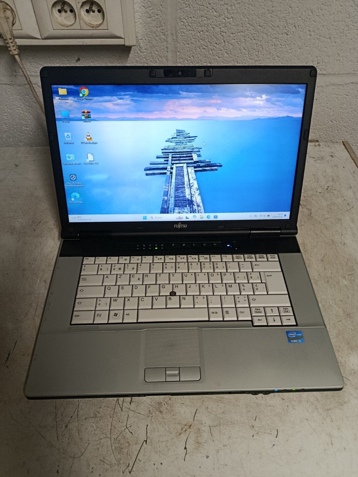 15 inch i5 laptop met windows 11, 240GB SSD, 8GB ram, Informatique & Logiciels, Ordinateurs portables Windows, SSD, 8 GB, Azerty