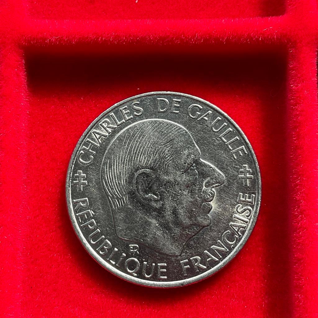 Frankrijk - 1 FrF met legenadarische De Gaulle- 1988, Postzegels en Munten, Verzenden, Frankrijk, Losse munt