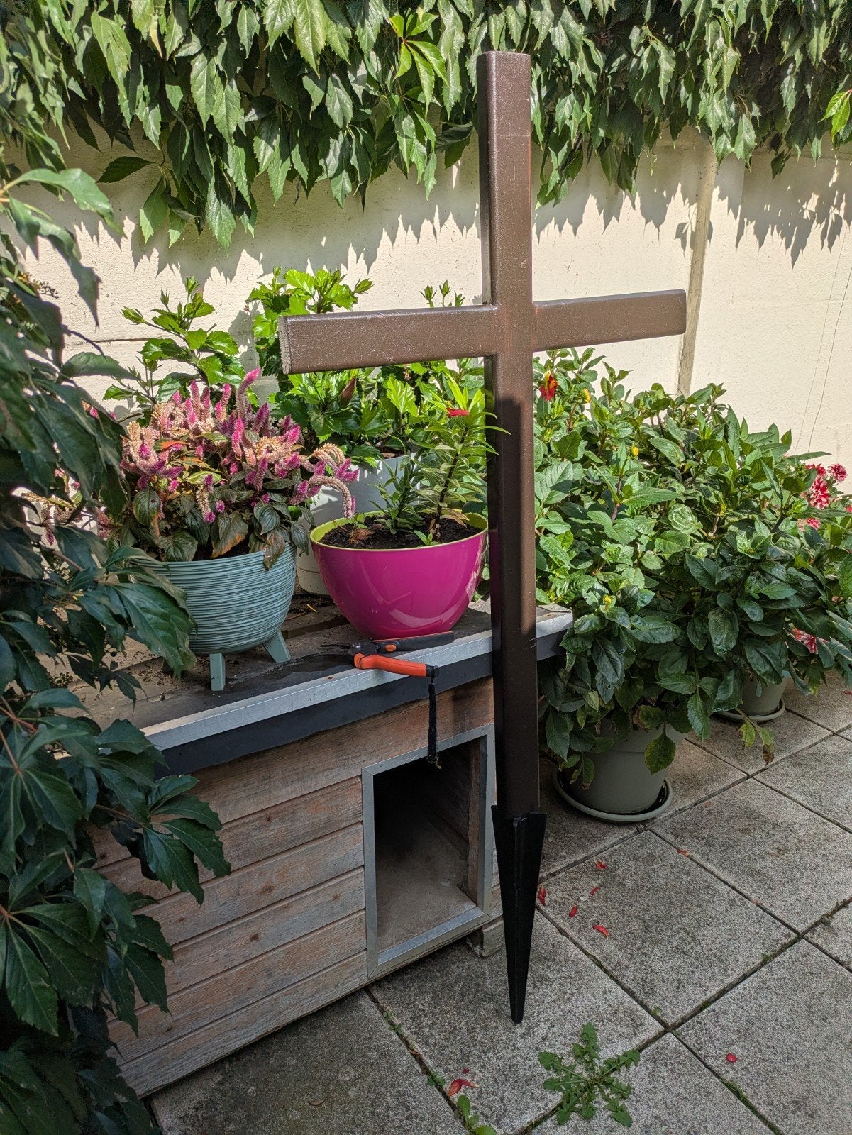 Grote houten kruis, Ophalen