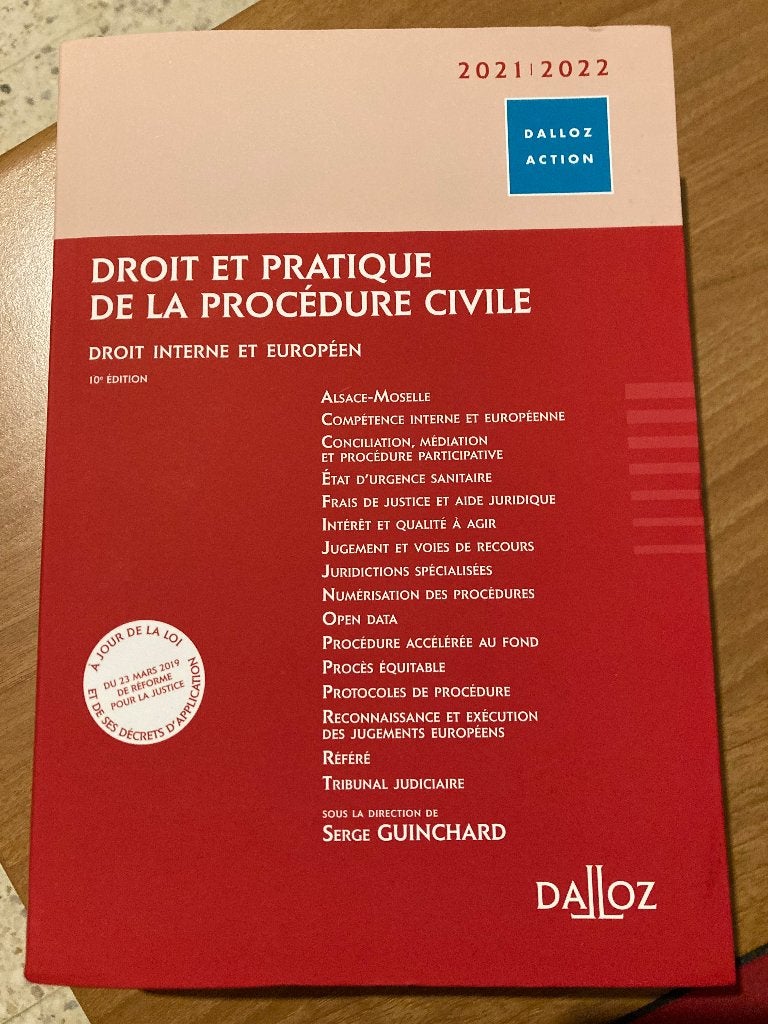 Droit et pratique de la procédure civile, de Serge Guinchard, Livres, Juridique et Droit, Comme neuf, Enlèvement, Serge Guinchard