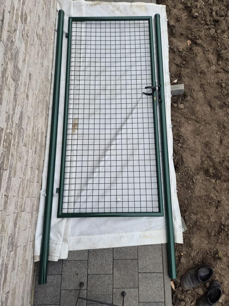Groene tuin poort/deur 200x 87, Tuin en Terras, Ophalen, 200 cm of meer, Minder dan 100 cm, Zo goed als nieuw