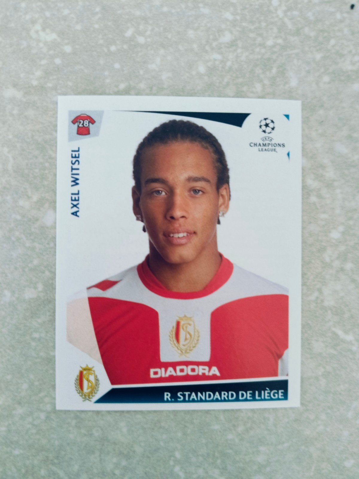 Panini sticker Champions League2009-2010Axel Witsel Standard, Ophalen of Verzenden, Sticker