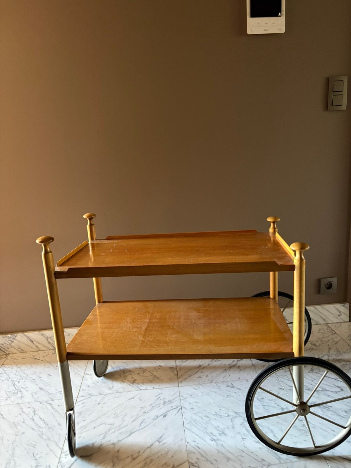 Chariot de service Wilhelm Renz 67— 1955-65, Bois, Autres types, Brun, Numéroté