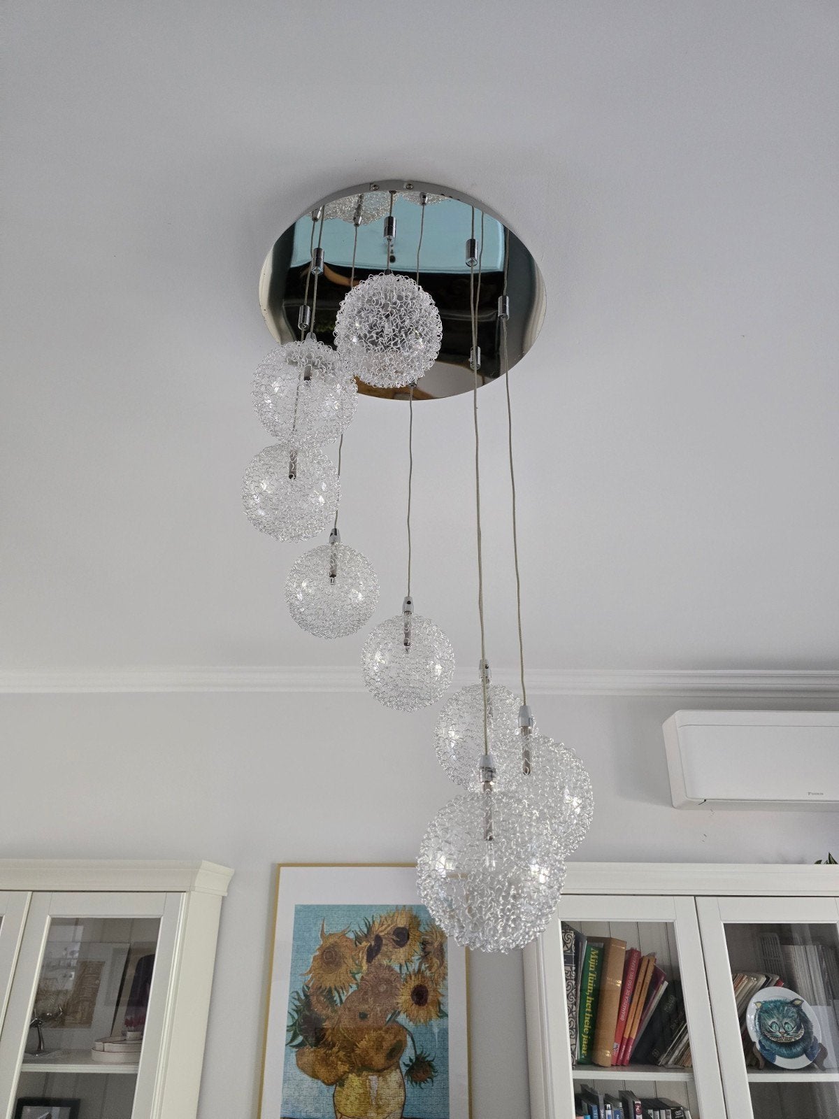 mooie moderne luster., Huis en Inrichting, Lampen | Hanglampen, Ophalen