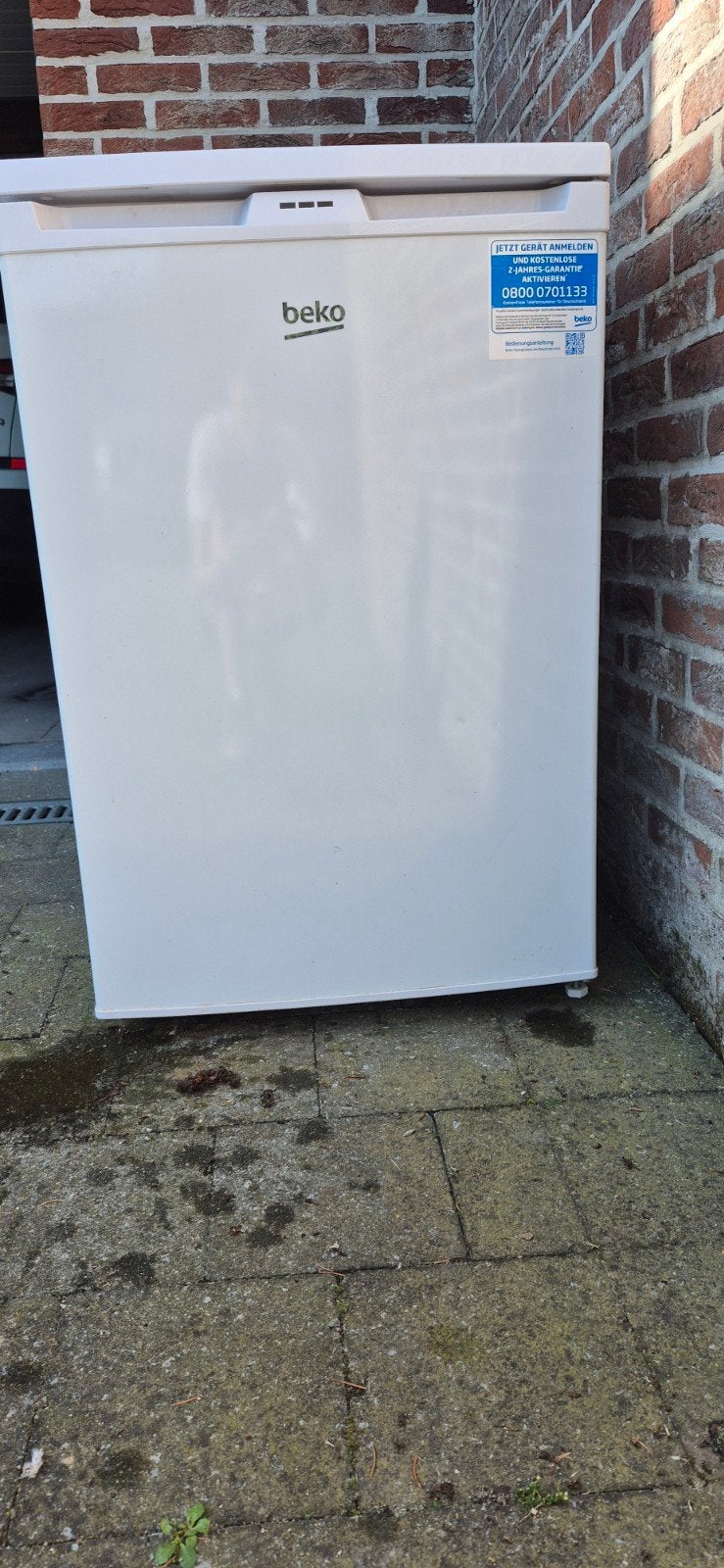 tafelmodel diepvries, Ophalen