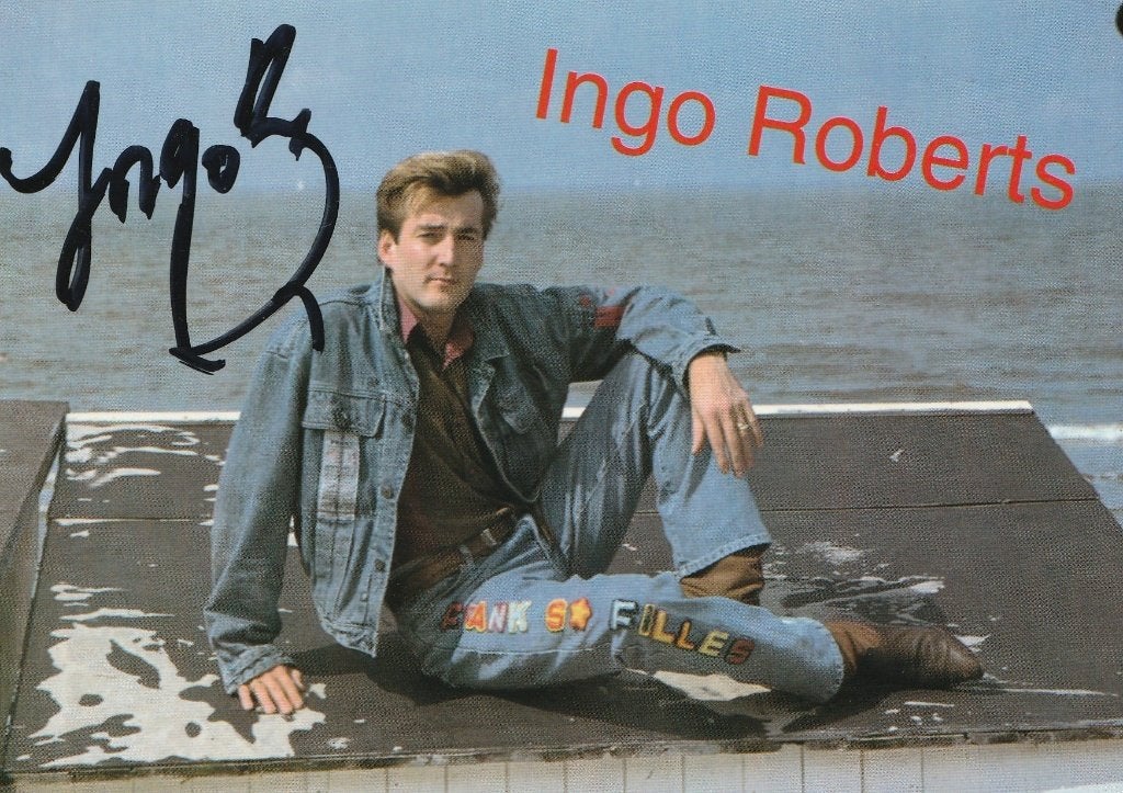 Ingo Roberts - foto met handtekening - 1993, Verzamelen, Ophalen of Verzenden, Zo goed als nieuw, Foto of Kaart, Gesigneerd