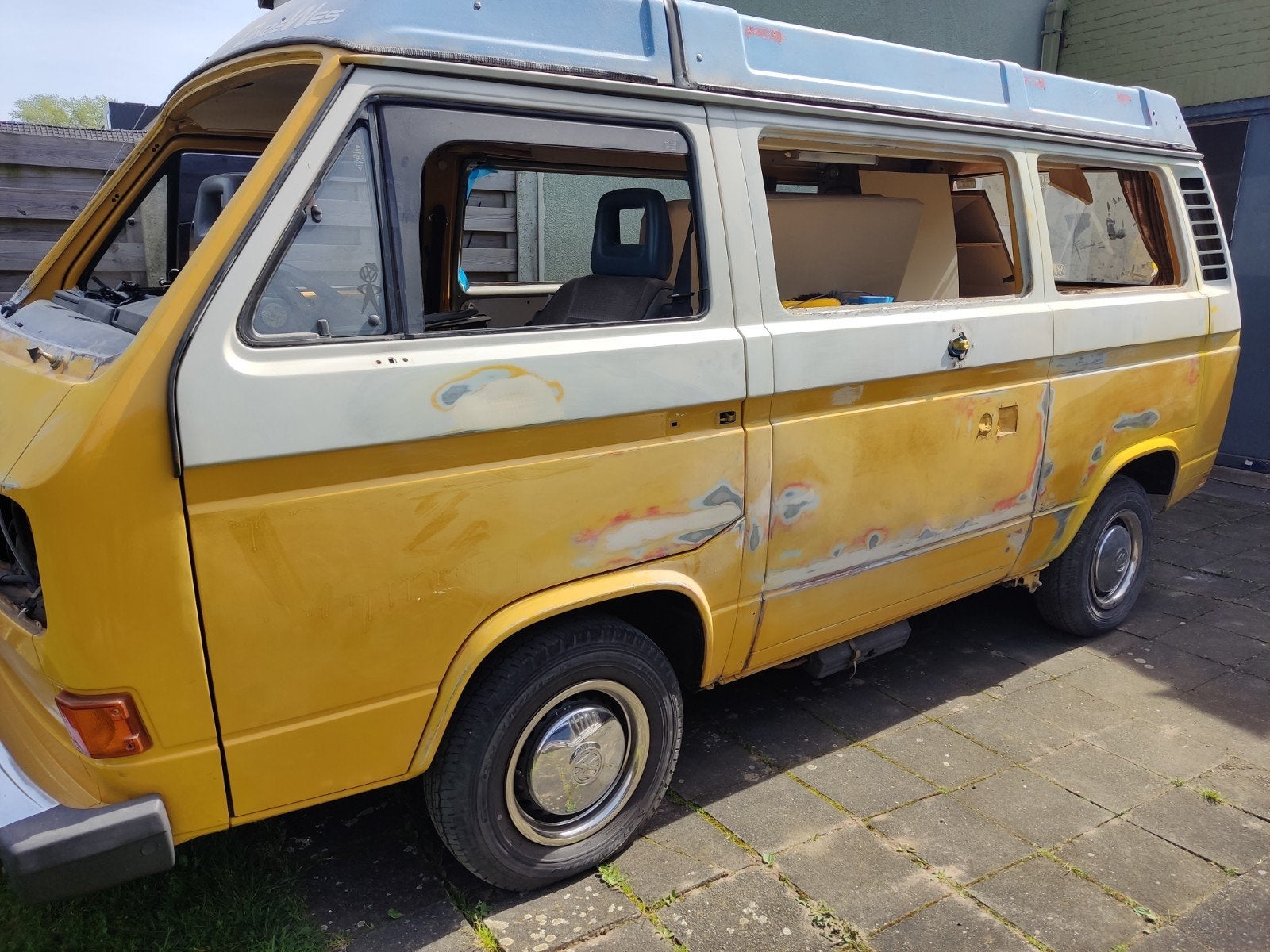 VW T3 Westfalia Joker 1980 CU (Matching Numbers!), Autos, Jaune, Boîte manuelle, Attache-remorque, Particulier