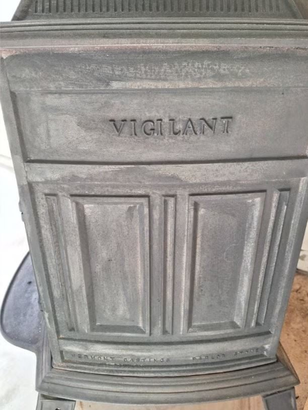 Vermont Castings Vigilant – massief gietijzeren houtkachel, Ophalen, Gebruikt, Houtkachel, Vrijstaand
