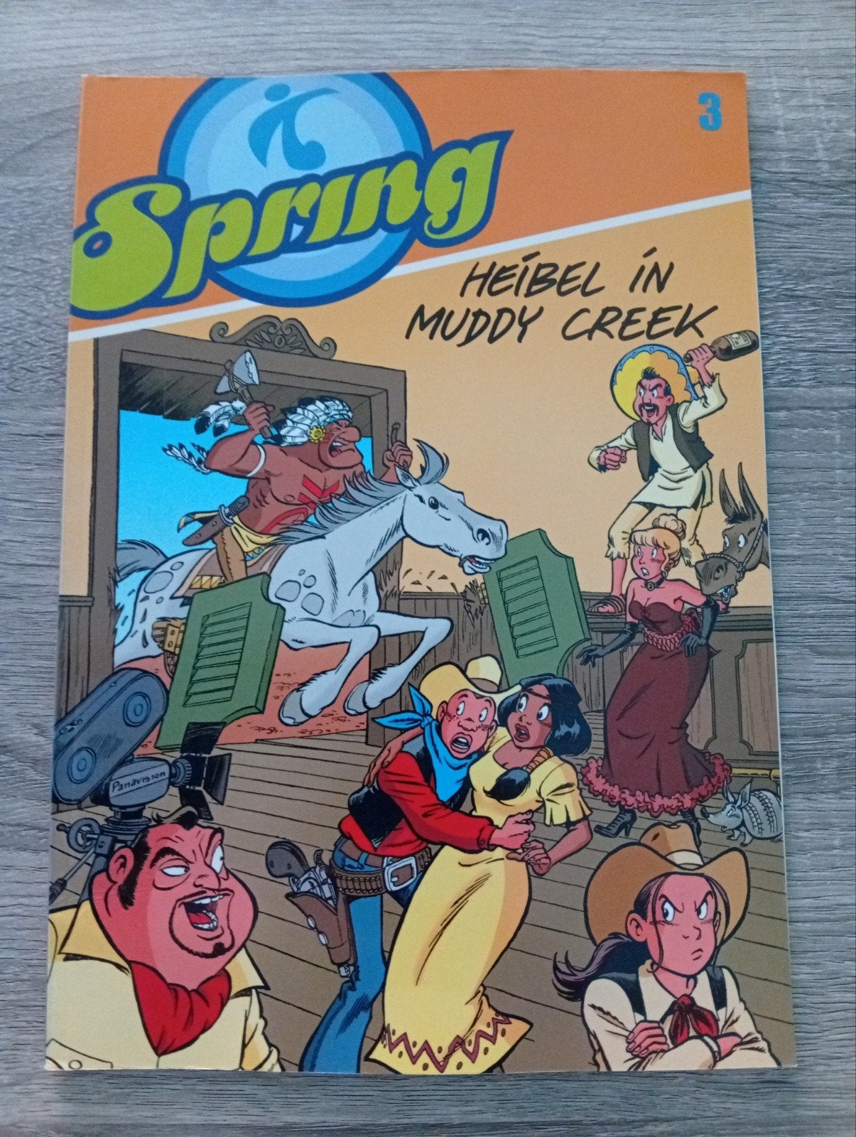 spring heibel in muddy creek strip, Boeken, Stripverhalen, Eén stripboek, Ophalen of Verzenden, Zo goed als nieuw, Charel Cambré