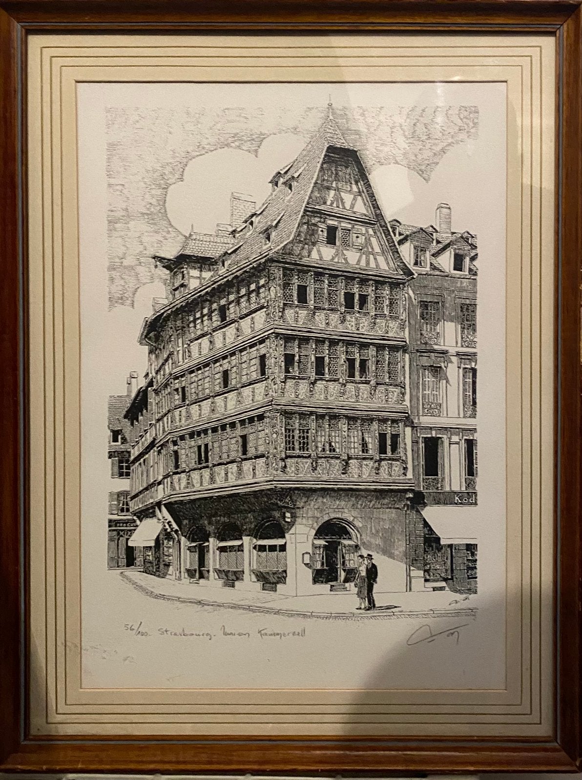 Gravure Strasbourg +Maison+ Kammerze, Ophalen