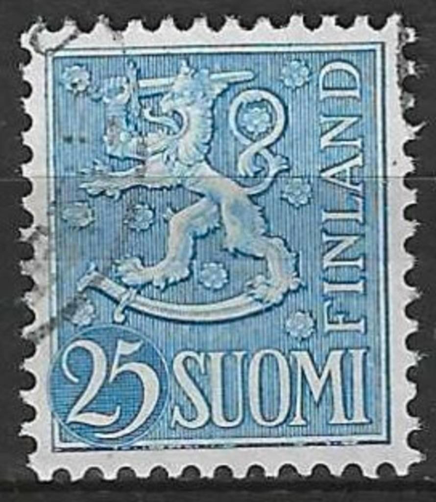 Finland 1954/1958 - Yvert 415 - Leeuw (ST), Postzegels en Munten, Postzegels | Europa | Scandinavië, Verzenden, Finland, Gestempeld