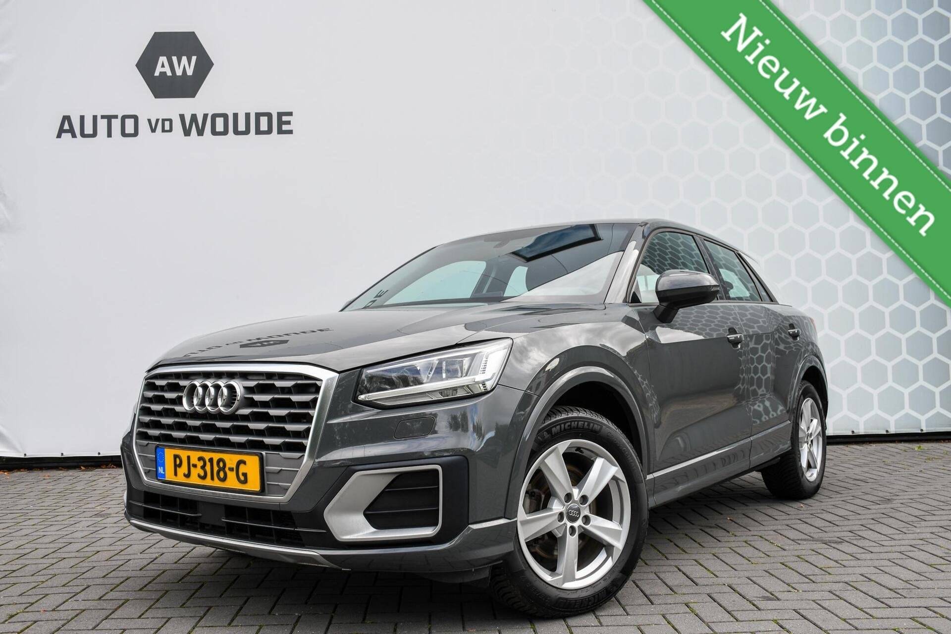 Audi Q2 1.6 TDI Sport Pro Line Trekhaak DSG Automaat NAP km, Autos, Argent ou Gris, Achat, Entreprise, Noir
