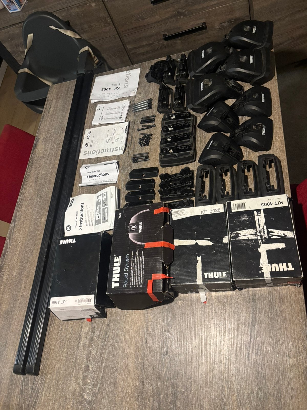 Thule Dakdragers – Complete Set €150, Ophalen, Zo goed als nieuw