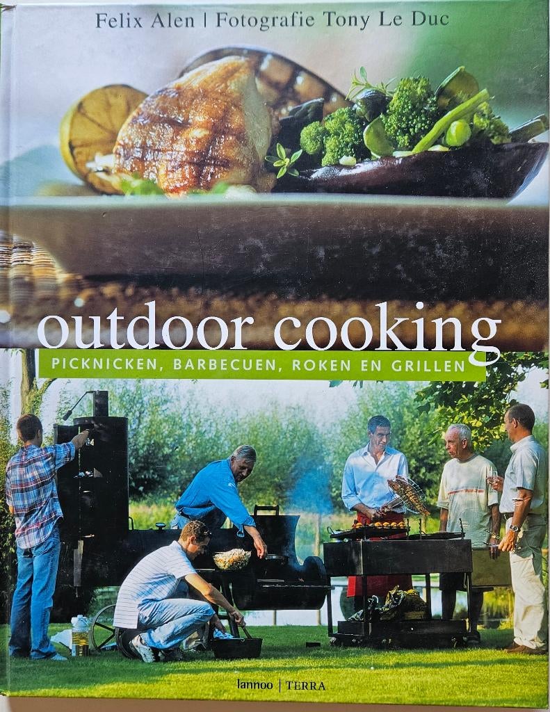 Outdoor Cooking - Picknicken, barbecuen, roken en grillen, Boeken, Kookboeken, Zo goed als nieuw, Felix Alen,, Tapas, Hapjes en Dim Sum