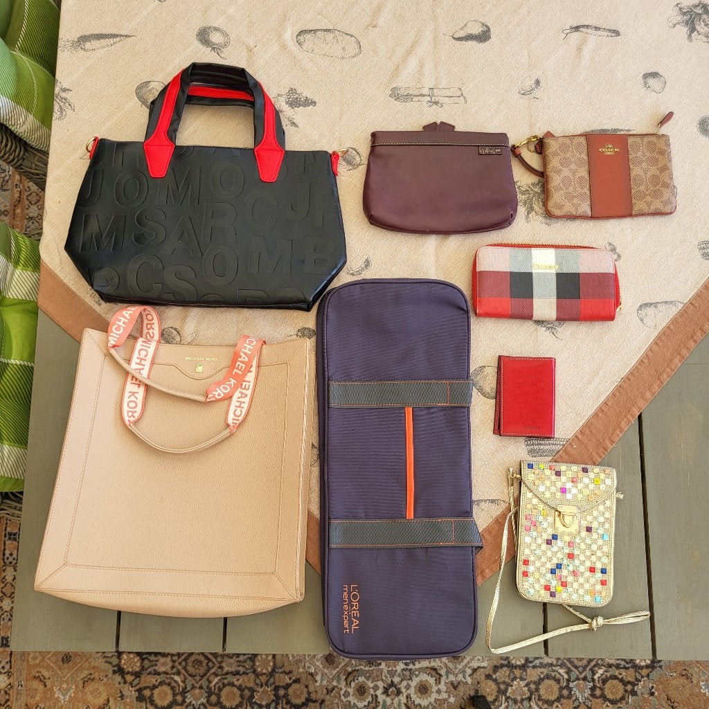Lot gebruikte handtassen, Handtassen en Accessoires, Tassen | Damestassen, Ophalen, Gebruikt