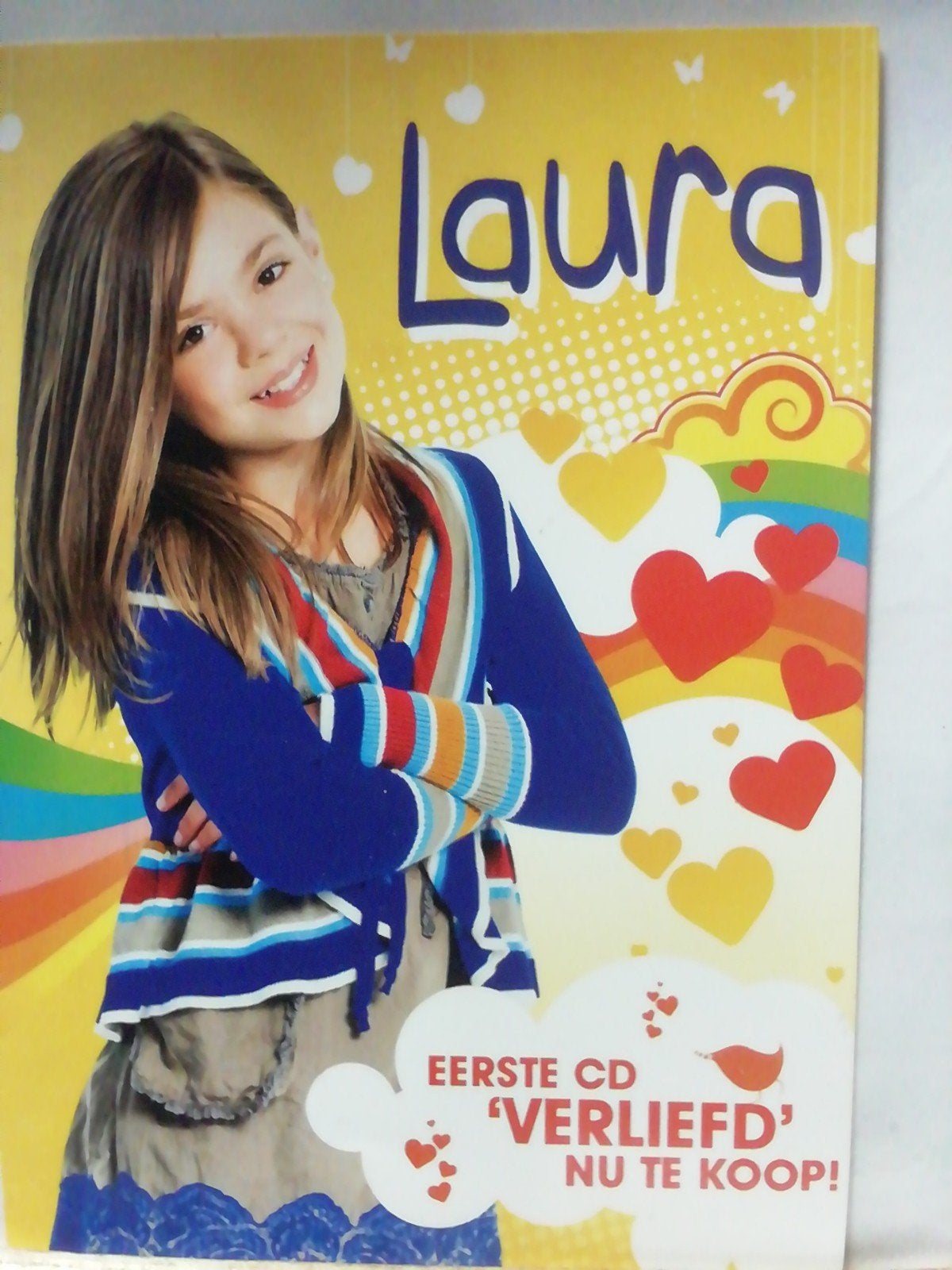 Laura omloop handtekening, Verzamelen, Muziek, Artiesten en Beroemdheden, Ophalen of Verzenden, Zo goed als nieuw, Foto of Kaart