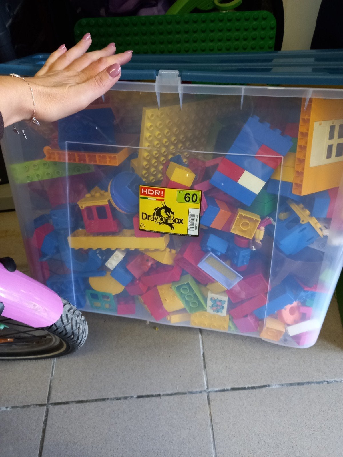 Bak duplo blokken, verschillende sets, Ophalen