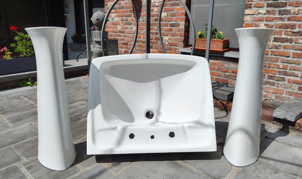Lavabo ancien + colonnes, Enlèvement
