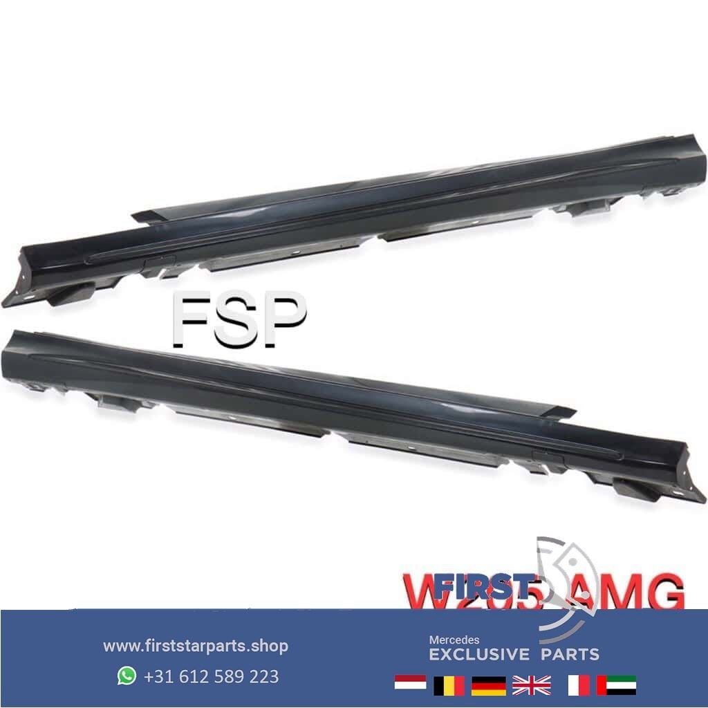 W205 AMG Pakket Mercedes C Klasse 2018 voorbumper + achterbu, Utilisé, Avant, -, -