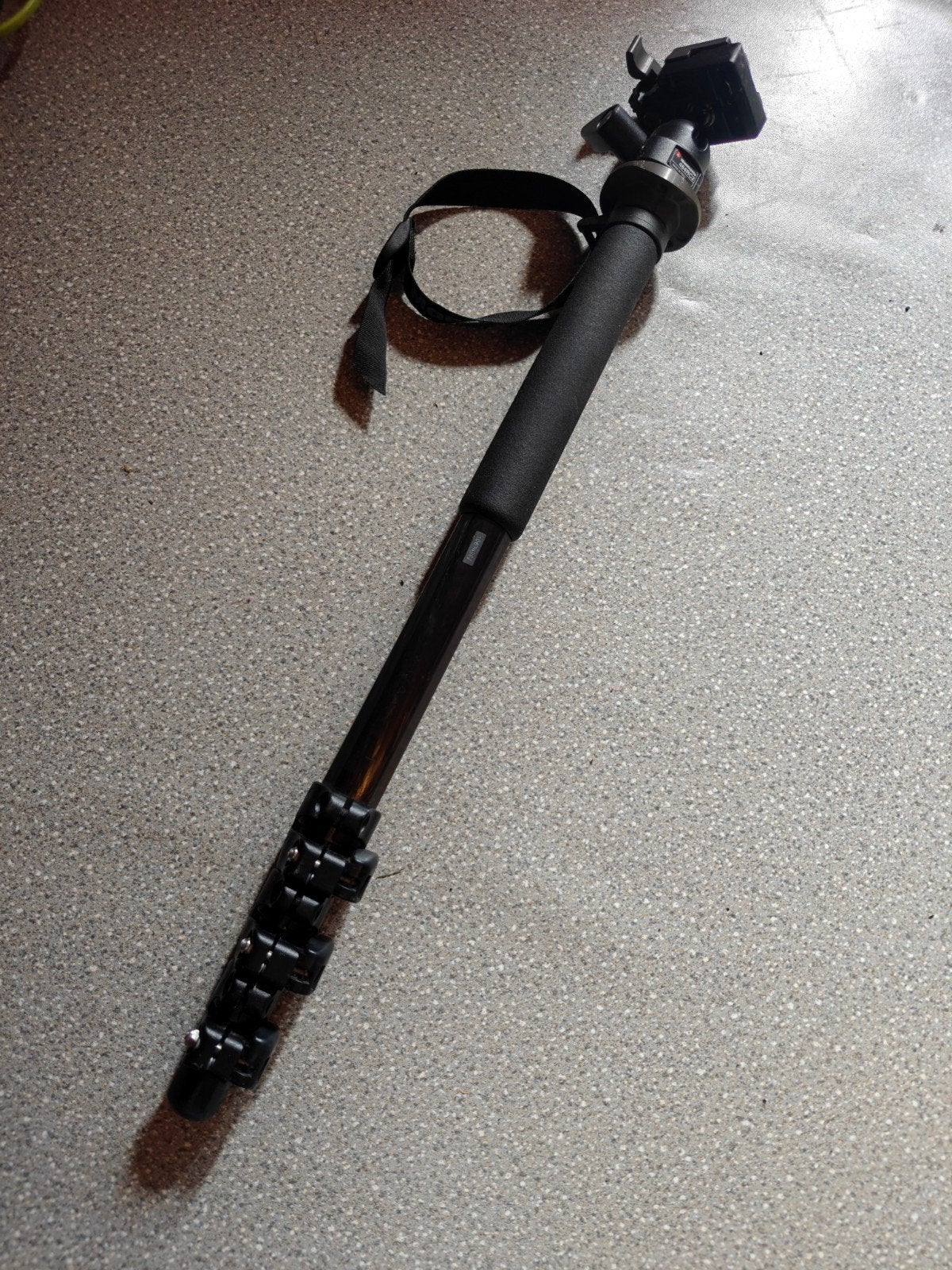 Manfrotto Monopod Carbon met balhoofd, Audio, Tv en Foto, Fotografie | Statieven en Balhoofden, Ophalen of Verzenden, Balhoofd
