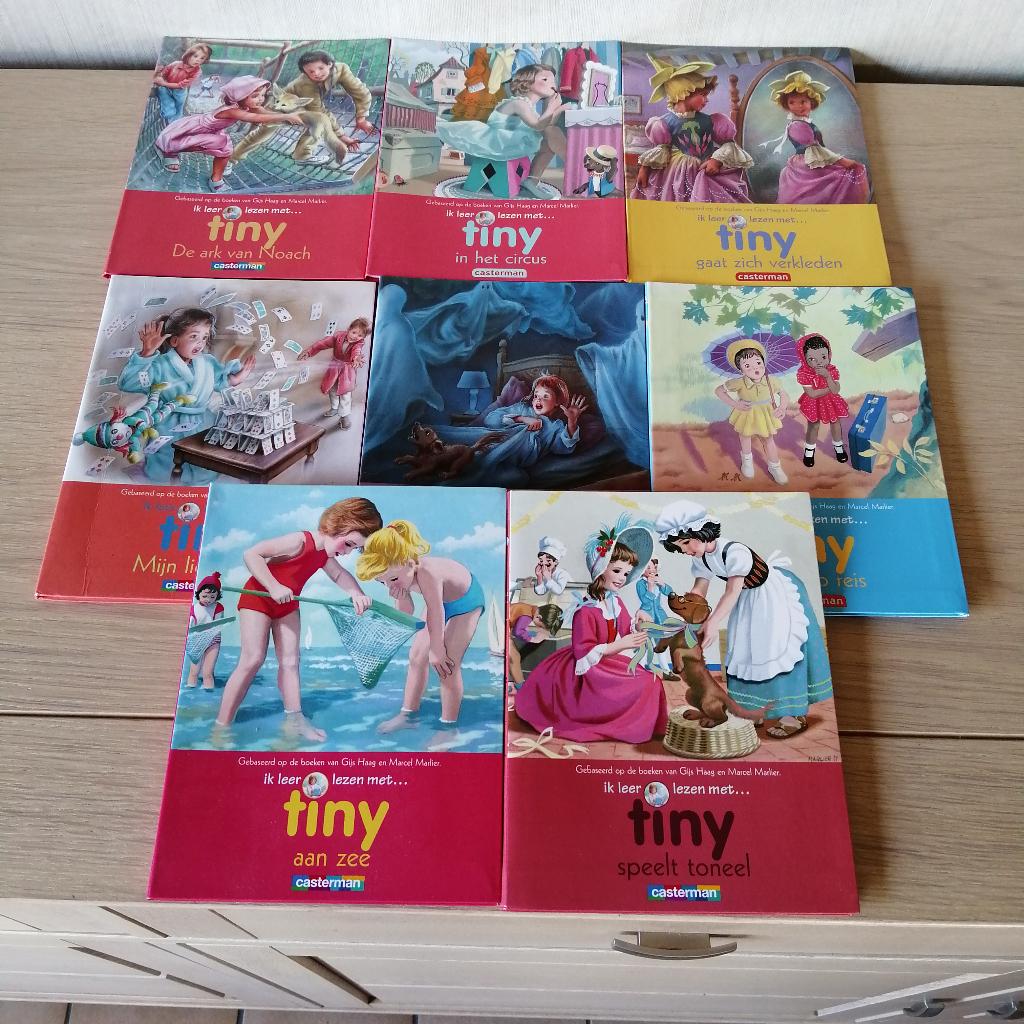 8 Leesboekjes + 7 sticker/leesboekjes Tiny, Ophalen of Verzenden, Gelezen