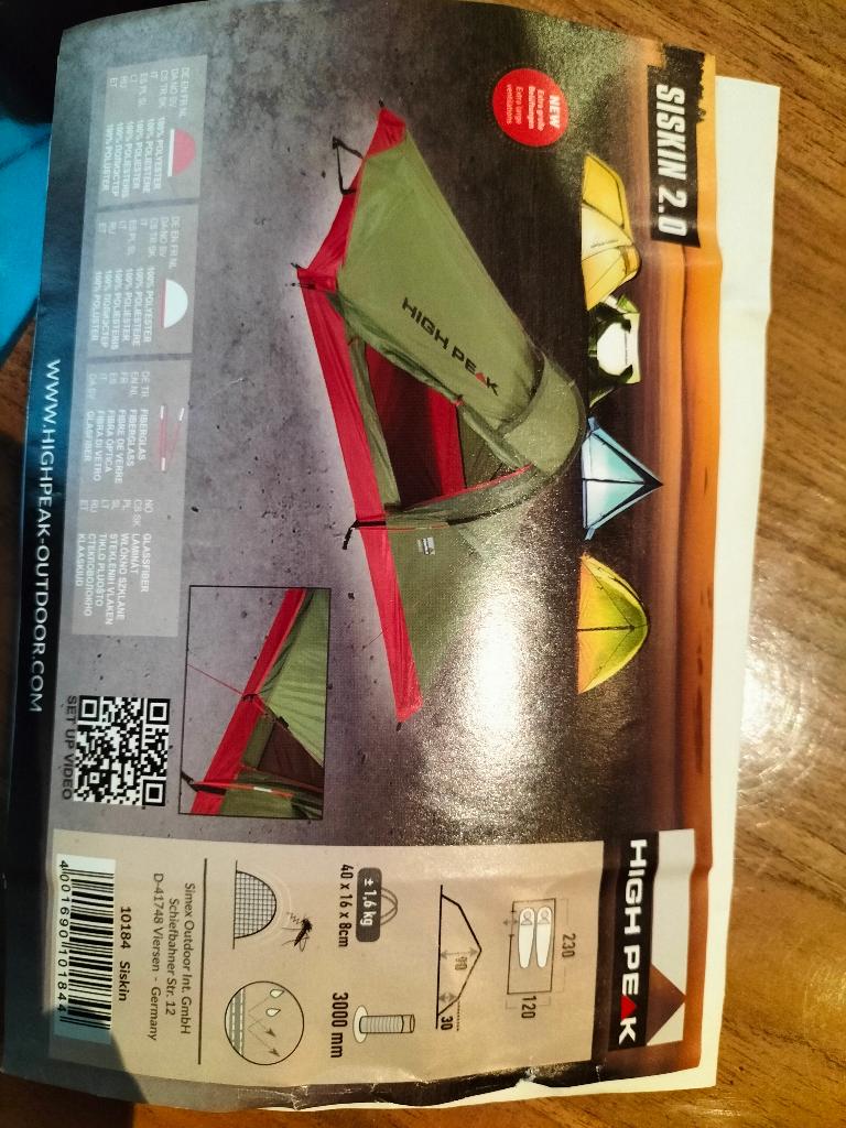2 persoons trekking tent, Caravans en Kamperen, Tenten, Ophalen, Zo goed als nieuw, Tot en met 2