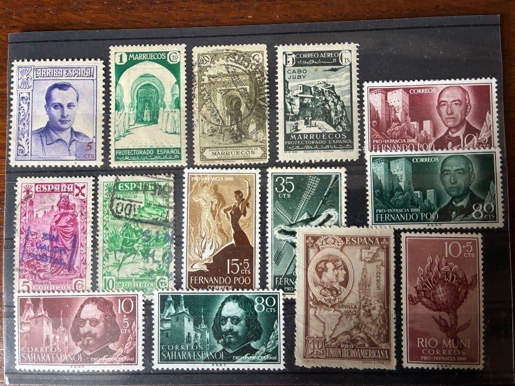 Spanje nevengebieden, Timbres & Monnaies, Timbres | Europe | Espagne, Envoi