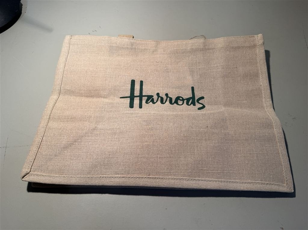 Jute tas - Harrods London Jute Shopper Bag, Ophalen of Verzenden, Nieuw