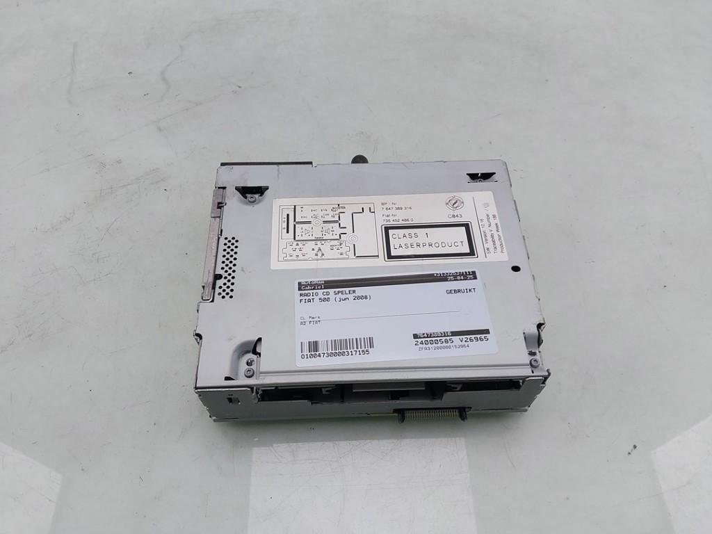 RADIO Fiat 500 (312) (01-2007/12-2012) (|7647389316|), Utilisé, Fiat