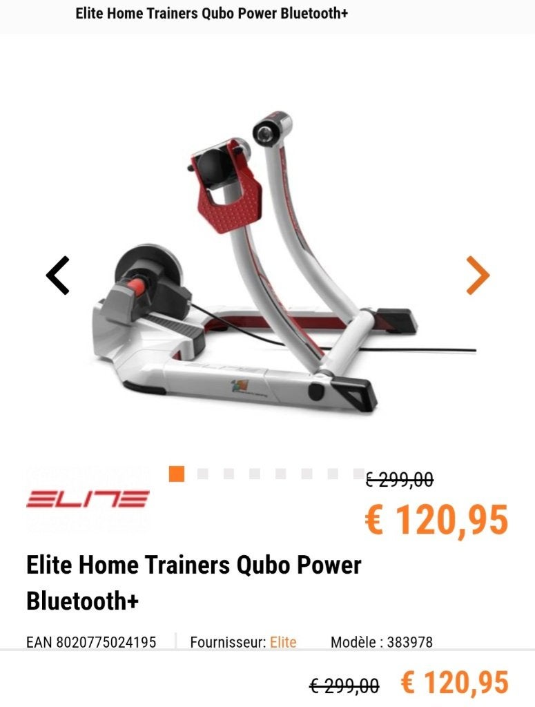 Elite Home Trainers Qubo Power Bluetooth+, Vélos & Vélomoteurs, Enlèvement, Utilisé, Autres outils