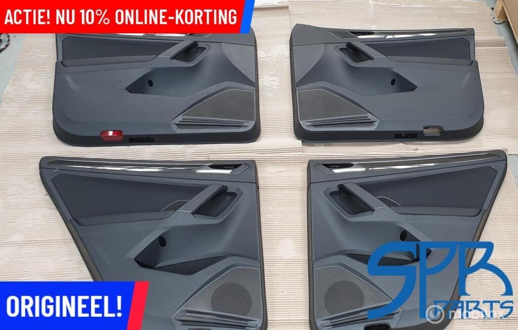 TIGUAN 5NA LEDER LEER Deurpaneel SET DEURKAARTEN DEURPANELEN, Auto-onderdelen, Volkswagen, Nieuw, Ophalen of Verzenden, Volkswagen