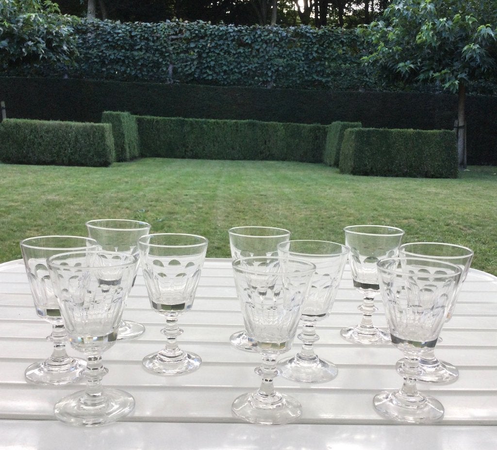 set van 10 vintage kristallen likeurglaasjes 10€/set, Antiek en Kunst, Ophalen